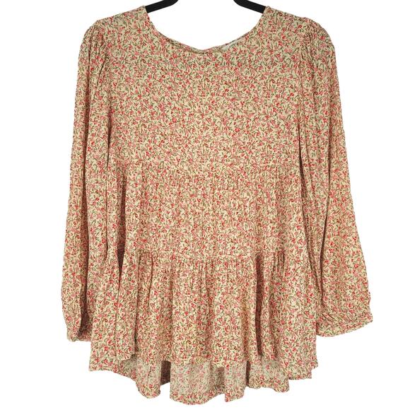 AEO American Eagle Breezy Spring Boho Tunic in Floral, Size Small, ECU - Picture 15 of 16